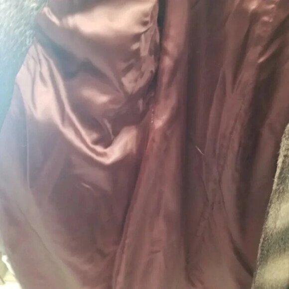 Vintage 100% Pure Mohair Belted Long Coat - Picture 5 of 16